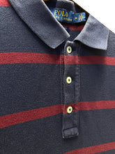Load image into Gallery viewer, Polo Ralph Lauren Short Sleeve Polo Shirt in Navy / Burgundy - Bisy Clothing