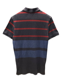 Polo Ralph Lauren Short Sleeve Polo Shirt in Navy / Burgundy - Bisy Clothing