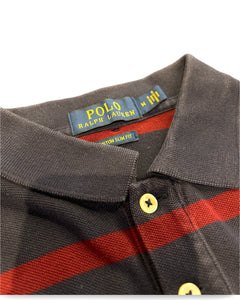 Polo Ralph Lauren Short Sleeve Polo Shirt in Navy / Burgundy - Bisy Clothing