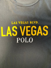 Load image into Gallery viewer, POLO Size M Ralph Lauren ‘Las Vegas Blvd’ S/S T-Shirt Black MAR2222 - Bisy Clothing
