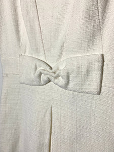 PORTMANS Size S Sleeveless Dress in Cream with Bow AUG3121 - Bisy Clothing