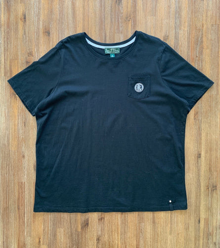 RALPH LAUREN Size XL Active Pocket Shirt in Black with Ebroidery Women's DEC17 - Bisy Clothing