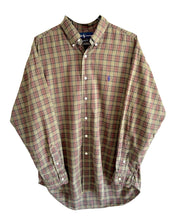 將圖片載入圖庫檢視器 Ralph Lauren ⏐ Vintage ‘Classic Fit’ Long Sleeve Shirt in Green Multi&lt;br /&gt;Size L - Bisy Clothing