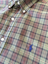 將圖片載入圖庫檢視器 Ralph Lauren ⏐ Vintage ‘Classic Fit’ Long Sleeve Shirt in Green Multi&lt;br /&gt;Size L - Bisy Clothing