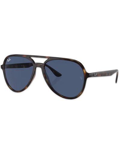 Ray Ban RB4376 Havana Frame with Dark Blue Lens - Bisy Clothing