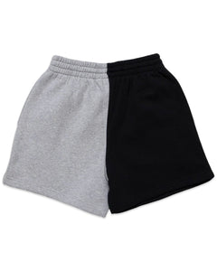 Reebok CL Boyfriend Shorts in Black Grey White - Bisy Clothing