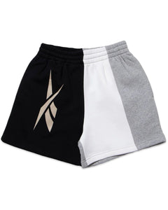 Reebok CL Boyfriend Shorts in Black Grey White - Bisy Clothing