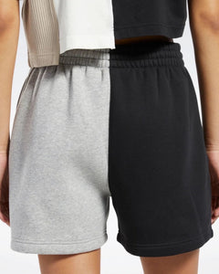 Reebok CL Boyfriend Shorts in Black Grey White - Bisy Clothing