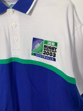 Load image into Gallery viewer, REEBOK Size M Vintage 2003 iRB Rugby World Cup Polo Shirt NOV3021 - Bisy Clothing
