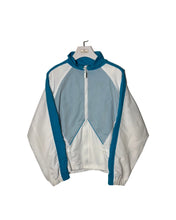 Load image into Gallery viewer, REEBOK Size M Vintage Womens Sport Zip Jacket White &amp; Green JUL6921 - Bisy Clothing