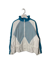 Load image into Gallery viewer, REEBOK Size M Vintage Womens Sport Zip Jacket White &amp; Green JUL6921 - Bisy Clothing