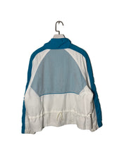 Load image into Gallery viewer, REEBOK Size M Vintage Womens Sport Zip Jacket White &amp; Green JUL6921 - Bisy Clothing