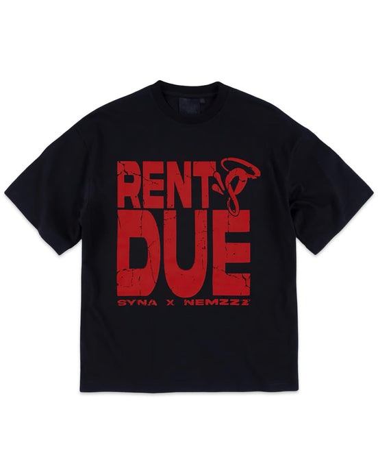 Rent's Due Nemzzz x Syna World Limited Edition T-Shirt in Black / Red (2025) - Bisy Clothing