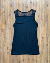 Load image into Gallery viewer, SABA Size M Basic Black Top with Frill on Back Shoulders Women&#39;s JAN140 - Bisy Clothing