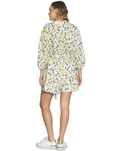 Sass Lila Playsuit Floral in Summer Rose - Bisy Clothing