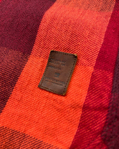 Scotch & Soda Long Sleeve Twill Check Shirt in Red - Bisy Clothing