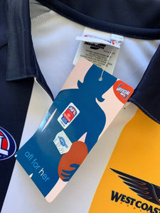 SEKEM Size 10 - 12 AFL Official West Coast Eagles Womens Polo New JAN0921 - Bisy Clothing