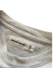 Load image into Gallery viewer, SPENCER PROJECT Size L Spellout S/S T-Shirt in Grey Mens SEP3421 - Bisy Clothing