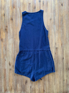 STUSSY Size 6 Playsuit in Navy Blue Women's DEC83 - Bisy Clothing