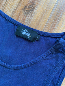 STUSSY Size 6 Playsuit in Navy Blue Women's DEC83 - Bisy Clothing