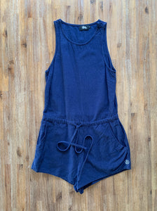 STUSSY Size 6 Playsuit in Navy Blue Women's DEC83 - Bisy Clothing