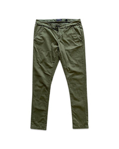 SUPERDRY Size 34 Chino Pants in Khaki Green Womens 160522 - Bisy Clothing