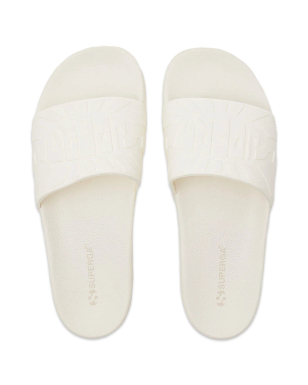 Superga 1908 Slides Raggiera Slide in Total White - Bisy Clothing