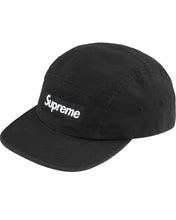 Load image into Gallery viewer, Supreme Washed Chino Twill Camp Cap in Black FW24 - Bisy Clothing