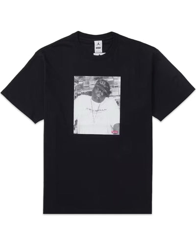 Supreme X Jordan 'Biggie' Short Sleeve Tee in Black (2024)