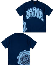 Load image into Gallery viewer, Syna World College Short Sleeve T-Shirt in Navy - Bisy Clothing