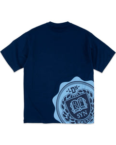 Syna World College Short Sleeve T-Shirt in Navy - Bisy Clothing
