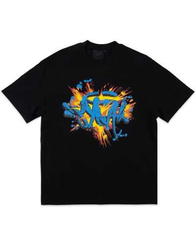 Syna World 'Explosion' Short Sleeve T-Shirt in Black - Bisy Clothing
