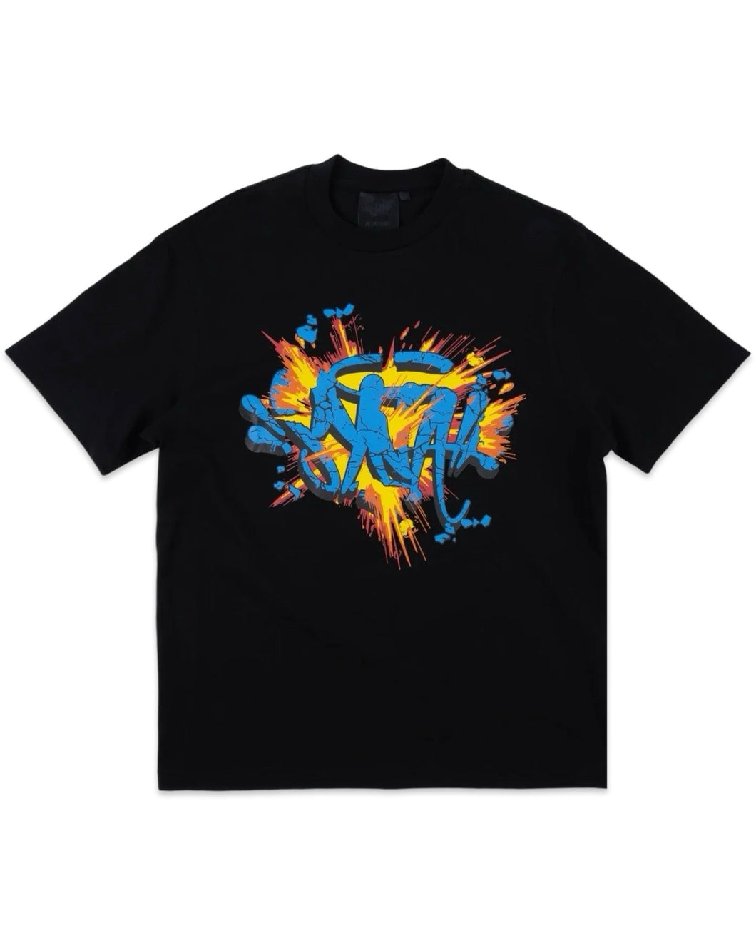 Syna World 'Explosion' Short Sleeve T-Shirt in Black - Bisy Clothing