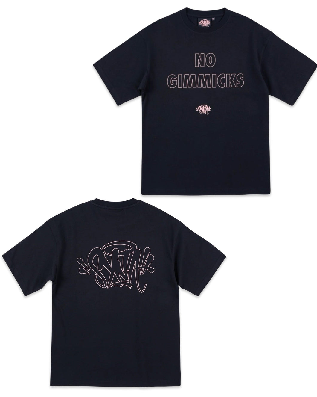 Syna World 'No Gimmicks' Short Sleeve T-Shirt in Black - Bisy Clothing