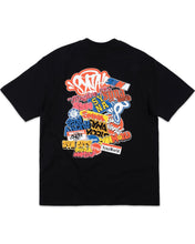 Load image into Gallery viewer, Syna World &#39;Sticker&#39; Short Sleeve T-Shirt in Black - Bisy Clothing