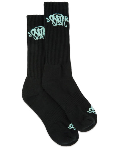 Syna World Twin Pack Socks in Black and Blue (24/25) - Bisy Clothing