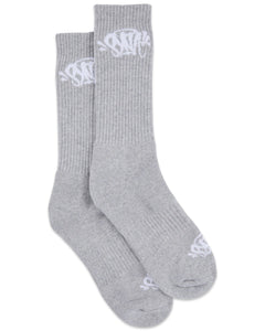 Syna World Twin Pack Socks in Grey and White (24/25) - Bisy Clothing