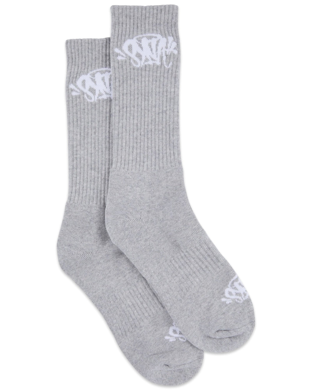 Syna World Twin Pack Socks in Grey and White (24/25) - Bisy Clothing