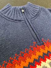 Load image into Gallery viewer, Tommy Hilfiger 1/4 Zip Knit Jumper Wool Blend ⏐ Size L - Bisy Clothing