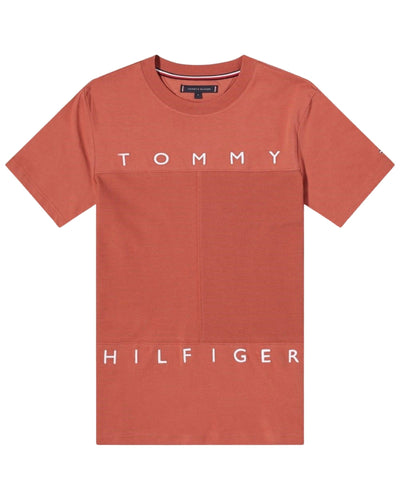 Tommy Hilfiger Mono Flag Short Sleeve T-Shirt Dusty Copper⏐ Size XS - Bisy Clothing