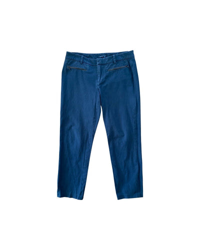TOMMY HILFIGER Size 6 (30W) Madison Stretch Slim Pant in Navy Blue Women's - Bisy Clothing
