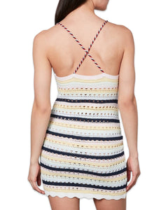Tommy Jeans Crochet Stripe Sleeveless Mini Dress ⏐ Multiple Sizes - Bisy Clothing