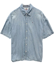 Load image into Gallery viewer, Tommy Jeans Summer Denim Button Down Shirt - Bisy Clothing