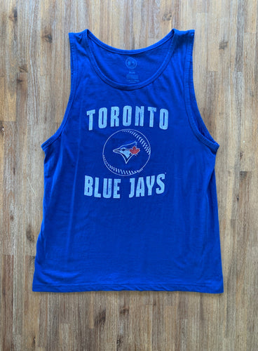 TORONTO BLUE JAYS Size M MBL Baseball Singlet in Blue Mens OCT174 - Bisy Clothing