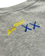 將圖片載入圖庫檢視器 Uniqlo x KAWS x Andy Warhol Crew Sweatshirt in Heather Grey (2024) - Bisy Clothing
