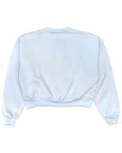 Load image into Gallery viewer, Mr Winston Crop Crewneck Jumper in Baby Blue Preowned