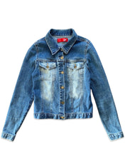 將圖片載入圖庫檢視器 Virgin Vintage Denim Blue Button Jacket in Blue ⏐ Size XS - Bisy Clothing