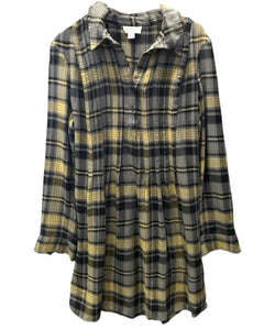 Witchery Long Sleeve Plaid Dress European Fabric - Bisy Clothing