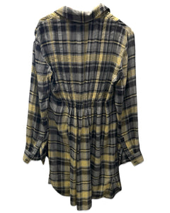 Witchery Long Sleeve Plaid Dress European Fabric - Bisy Clothing