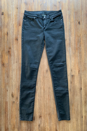 WITCHERY Size 10 Denim Stretch Jeans in Jet Black Women's JAN141 - Bisy Clothing